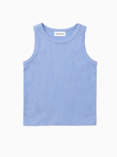 Майка трикотажная в рубчик