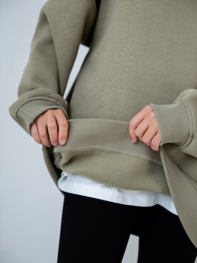 Толстовка oversize утеплённая