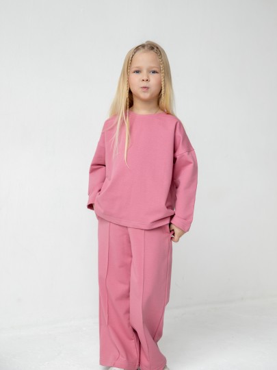 Костюм лонгслив и брюки со швами