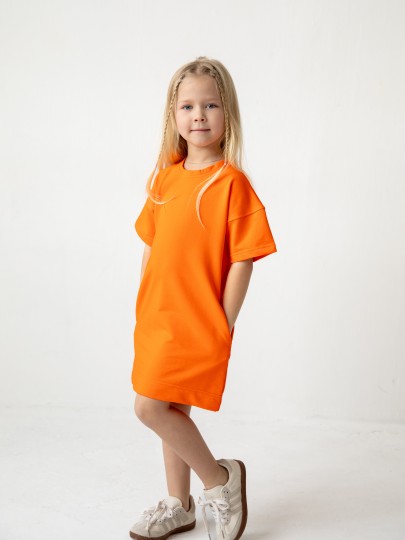 Платье-футболка свободного кроя