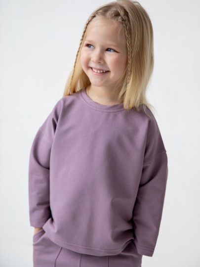 Костюм лонгслив и брюки со швами