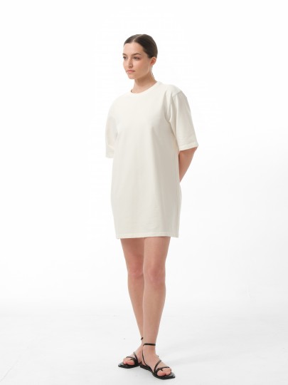 Платье-футболка oversize из плотного трикотажа