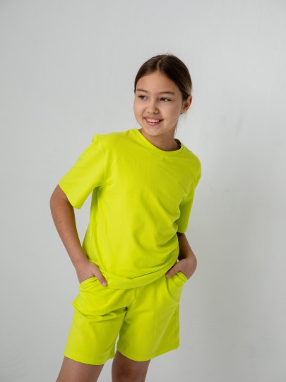 Костюм футболка и шорты oversize