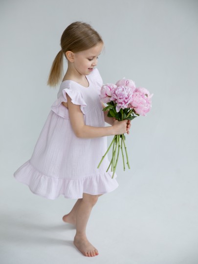 Платье из муслина с крылышками