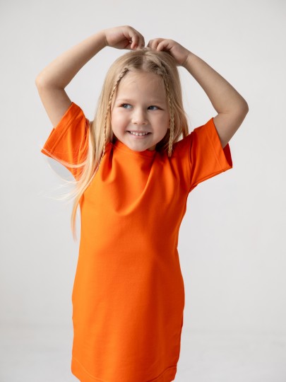 Платье-футболка свободного кроя