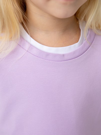 Комплект лонгслив с разрезами и брюки с декоративным швом