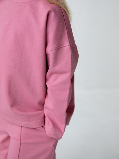 Костюм лонгслив и брюки со швами