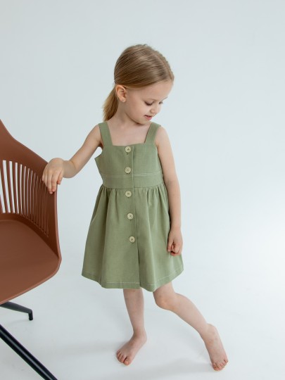 Сарафан на пуговицах