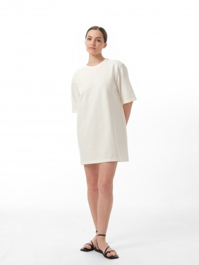 Платье-футболка oversize из плотного трикотажа