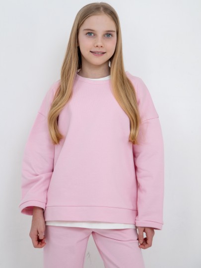 Костюм толстовка с разрезами и прямые брюки