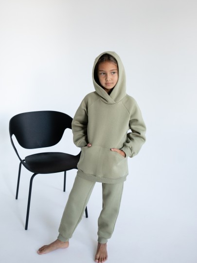 Костюм с капюшоном утеплённый